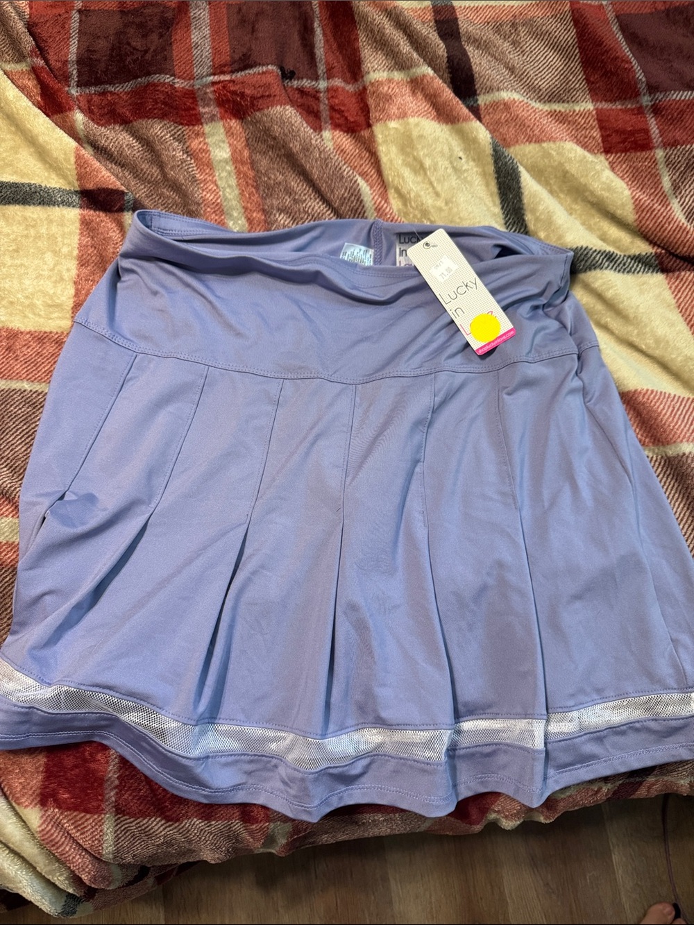 Lucky in Love Lavender Pleated Performance Golf Skirt